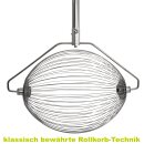 Klassischer Metall- Apfelsammler inkl. Stiel: YERD Rollsammler Apple-Wizard PRO,  komplett aus Metall, Fallobstsammler inkl. zerlegbarem Metall-Stiel,