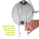 Klassischer Metall- Apfelsammler inkl. Stiel: YERD Rollsammler Apple-Wizard PRO,  komplett aus Metall, Fallobstsammler inkl. zerlegbarem Metall-Stiel,