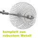 Klassischer Metall- Apfelsammler inkl. Stiel: YERD Rollsammler Apple-Wizard PRO,  komplett aus Metall, Fallobstsammler inkl. zerlegbarem Metall-Stiel,