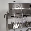 UltraGravity Falldruckfüller mit 4 Stationen, Edelstahl