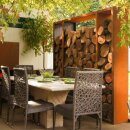 YERD CortenBOX Holzregal 150x60x35cm  2er Set