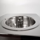 B-Ware Vorführmodell - High-End Profi Eismaschine: Exklusive, kompakte und handgefertigte Eismaschine C1500, mit Kompressor, komplett aus Edelstahl, 30 kg schwer - extrem robust, Profi-Gerät ideal für Labor  oder Haushalt, 1500g Füllmenge