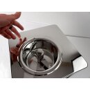B-Ware Vorführmodell - High-End Profi Eismaschine: Exklusive, kompakte und handgefertigte Eismaschine C1500, mit Kompressor, komplett aus Edelstahl, 30 kg schwer - extrem robust, Profi-Gerät ideal für Labor  oder Haushalt, 1500g Füllmenge