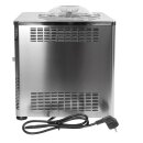 B-Ware Vorführmodell - High-End Profi Eismaschine: Exklusive, kompakte und handgefertigte Eismaschine C1500, mit Kompressor, komplett aus Edelstahl, 30 kg schwer - extrem robust, Profi-Gerät ideal für Labor  oder Haushalt, 1500g Füllmenge