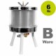 B-Ware Fischer Lahr Wasserdruck- Obstresse 6 L, Edelstahl - mit leichten Gebrauchsspuren