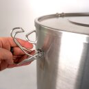 FM60 Maische- Fermenter 60 Liter, Edelstahl, konisch mit Boden-Restauslauf, Gärröhrchen, Innen-Thermometer, luftdicht verschließbarer Spanndeckel, Mini-Gärtank ideal zur flüssigen Fermentation bzw. Hefe-Vergärung bei Wein, Bier, Most / Saft-Fermentation,