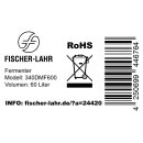 FM60 Maische- Fermenter 60 Liter, Edelstahl, konisch mit Boden-Restauslauf, Gärröhrchen, Innen-Thermometer, luftdicht verschließbarer Spanndeckel, Mini-Gärtank ideal zur flüssigen Fermentation bzw. Hefe-Vergärung bei Wein, Bier, Most / Saft-Fermentation,