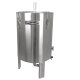 FM60 Maische- Fermenter 60 Liter, Edelstahl, konisch mit Boden-Restauslauf, Gärröhrchen, Innen-Thermometer, luftdicht verschließbarer Spanndeckel, Mini-Gärtank ideal zur flüssigen Fermentation bzw. Hefe-Vergärung bei Wein, Bier, Most / Saft-Fermentation,