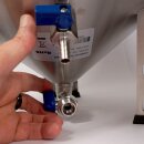 FM30 Maische- Fermenter 30 Liter , Edelstahl, konisch mit Boden-Restauslauf, Gärröhrchen, Innen-Thermometer, luftdicht verschließbarer Spanndeckel, Mini-Gärtank ideal zur flüssigen Fermentation bzw. Hefe-Vergärung bei Wein, Bier, Most / Saft-Fermentation