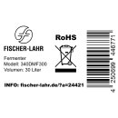 FM30 Maische- Fermenter 30 Liter , Edelstahl, konisch mit Boden-Restauslauf, Gärröhrchen, Innen-Thermometer, luftdicht verschließbarer Spanndeckel, Mini-Gärtank ideal zur flüssigen Fermentation bzw. Hefe-Vergärung bei Wein, Bier, Most / Saft-Fermentation