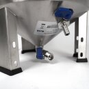 FM30 Maische- Fermenter 30 Liter , Edelstahl, konisch mit Boden-Restauslauf, Gärröhrchen, Innen-Thermometer, luftdicht verschließbarer Spanndeckel, Mini-Gärtank ideal zur flüssigen Fermentation bzw. Hefe-Vergärung bei Wein, Bier, Most / Saft-Fermentation