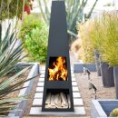 Original Gartenkamin in Black Grill Edition /...