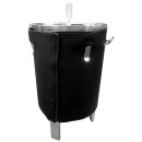 NEU 2027:  Isolier-Mantel passend für FISCHER-LAHR Fermenter 60L (340DMF600), Neopren mit Klettverschluss, Thermo-Hülle passgenau mit Aussparungen zugeschnitten, unten konisch zulaufend  (ohne Behälter)