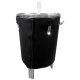NEU 2027:  Isolier-Mantel passend für FISCHER-LAHR Fermenter 60L (340DMF600), Neopren mit Klettverschluss, Thermo-Hülle passgenau mit Aussparungen zugeschnitten, unten konisch zulaufend  (ohne Behälter)