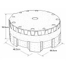YERD Untergestell / Sockel passend für 170 Liter Regenfass RB170