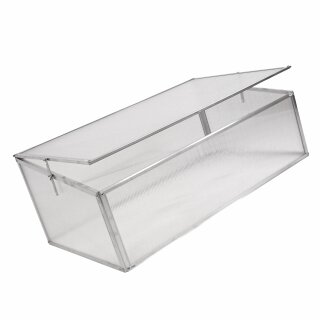 YERD Frühbeet / Mini-Treibhaus / Aufzucht-Beet:  Frühbeetkasten mit Aluminium-Rahmen und isolierenden Polycarbonat-Scheiben,  100x60 x (Höhe) 30/40cm