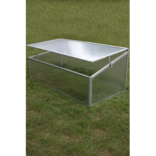 YERD Frühbeet / Mini-Treibhaus / Aufzucht-Beet:  Frühbeetkasten mit Aluminium-Rahmen und isolierenden Polycarbonat-Scheiben,  100x60 x (Höhe) 30/40cm