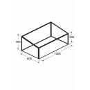 YERD Frühbeet / Mini-Treibhaus / Aufzucht-Beet:  Frühbeetkasten mit Aluminium-Rahmen und isolierenden Polycarbonat-Scheiben,  100x60 x (Höhe) 30/40cm