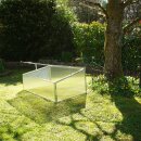YERD Frühbeet / Mini-Treibhaus / Aufzucht-Beet:  Frühbeetkasten mit Aluminium-Rahmen und isolierenden Polycarbonat-Scheiben,  100x60 x (Höhe) 30/40cm