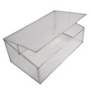 YERD Frühbeet / Mini-Treibhaus / Aufzucht-Beet:  Frühbeetkasten mit Aluminium-Rahmen und isolierenden Polycarbonat-Scheiben,  100x60 x (Höhe) 30/40cm