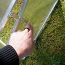 YERD Frühbeet / Mini-Treibhaus / Aufzucht-Beet:  Frühbeetkasten mit Aluminium-Rahmen und isolierenden Polycarbonat-Scheiben,  100x60 x (Höhe) 30/40cm