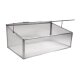 YERD Frühbeet / Mini-Treibhaus / Aufzucht-Beet:  Frühbeetkasten mit Aluminium-Rahmen und isolierenden Polycarbonat-Scheiben,  100x60 x (Höhe) 30/40cm