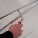 YERD Frühbeet / Mini-Treibhaus / Aufzucht-Beet:  Doppel-Frühbeetkasten mit Aluminium-Rahmen und isolierenden Polycarbonat-Scheiben,  120x100 x (Höhe) 30/40cm