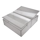 YERD Frühbeet / Mini-Treibhaus / Aufzucht-Beet:  Doppel-Frühbeetkasten mit Aluminium-Rahmen und isolierenden Polycarbonat-Scheiben,  120x100 x (Höhe) 30/40cm