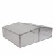 YERD Frühbeet / Mini-Treibhaus / Aufzucht-Beet:  Doppel-Frühbeetkasten mit Aluminium-Rahmen und isolierenden Polycarbonat-Scheiben,  120x100 x (Höhe) 30/40cm