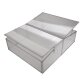 YERD Frühbeet / Mini-Treibhaus / Aufzucht-Beet:  Doppel-Frühbeetkasten mit Aluminium-Rahmen und isolierenden Polycarbonat-Scheiben,  120x100 x (Höhe) 30/40cm