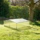YERD Frühbeet / Mini-Treibhaus / Aufzucht-Beet:  Doppel-Frühbeetkasten mit Aluminium-Rahmen und isolierenden Polycarbonat-Scheiben,  120x100 x (Höhe) 30/40cm