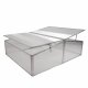 YERD Frühbeet / Mini-Treibhaus / Aufzucht-Beet:  Doppel-Frühbeetkasten mit Aluminium-Rahmen und isolierenden Polycarbonat-Scheiben,  120x100 x (Höhe) 30/40cm