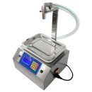 B-Ware - Gewichtsbasiertes Abfüllgerät für Gel und Öl: Dosierfüller Fischer-Lahr FüllTronic LSY12, Edelstahl Wiegefüller für Honig & hoch viskose Flüssigkeiten wie Seife, für Flaschen, Tiegel, Gläser, Dosen, automatische Waage Vorführmodell Gebrauchsspure