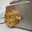 B-Ware - Gewichtsbasiertes Abfüllgerät für Gel und Öl: Dosierfüller Fischer-Lahr FüllTronic LSY12, Edelstahl Wiegefüller für Honig & hoch viskose Flüssigkeiten wie Seife, für Flaschen, Tiegel, Gläser, Dosen, automatische Waage Vorführmodell Gebrauchsspure