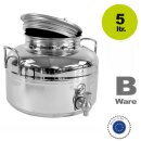 B-Ware Transportkanne POLISHLINE, Edelstahlkanne 5 Liter...
