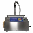 B-Ware - Gewichtsbasiertes Abfüllgerät für Gel und Öl: Dosierfüller Fischer-Lahr FüllTronic LSY12, Edelstahl Wiegefüller für Honig & hoch viskose Flüssigkeiten wie Seife, für Flaschen, Tiegel, Gläser, Dosen, automatische Waage Vorführmodell Gebrauchsspure