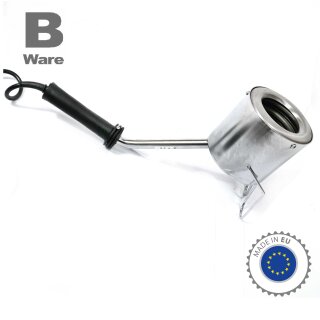 B-Ware Weinkapsel-Schrumpfgerät: Kapsel-Schrumpfmaschine HSE für Thermo-Flaschenkapseln, aus Edelstahl mit 400 Watt Leistung, geeignet für ALLE Flaschendurchmesser - leichte Gebrauchsspuren