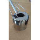 B-Ware Weinkapsel-Schrumpfgerät: Kapsel-Schrumpfmaschine HSE für Thermo-Flaschenkapseln, aus Edelstahl mit 400 Watt Leistung, geeignet für ALLE Flaschendurchmesser - leichte Gebrauchsspuren