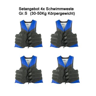 Setangebot 4x Schwimmweste Waterski gr. S