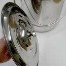 FISCHER-LAHR Edelstahl AISI 304 Honig-Eimer 12 Liter (~16 kg Honig), mit Edelstahl-Deckel, lebensmittelecht, für Honig und Lebensmittel wie Fette, Konditorei-Pasten, kleine Vorteige, Umfüll-Eimer Getränke, Küchen-, Gastro-oder Futter-Eimer