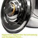 FISCHER-LAHR Edelstahl AISI 304 Honig-Eimer 12 Liter (~16 kg Honig), mit Edelstahl-Deckel, lebensmittelecht, für Honig und Lebensmittel wie Fette, Konditorei-Pasten, kleine Vorteige, Umfüll-Eimer Getränke, Küchen-, Gastro-oder Futter-Eimer