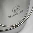 FISCHER-LAHR Edelstahl AISI 304 Honig-Eimer 12 Liter (~16 kg Honig), mit Edelstahl-Deckel, lebensmittelecht, für Honig und Lebensmittel wie Fette, Konditorei-Pasten, kleine Vorteige, Umfüll-Eimer Getränke, Küchen-, Gastro-oder Futter-Eimer