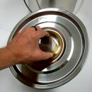 FISCHER-LAHR Edelstahl AISI 304 Honig-Eimer 12 Liter (~16 kg Honig), mit Edelstahl-Deckel, lebensmittelecht, für Honig und Lebensmittel wie Fette, Konditorei-Pasten, kleine Vorteige, Umfüll-Eimer Getränke, Küchen-, Gastro-oder Futter-Eimer