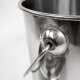 FISCHER-LAHR Edelstahl AISI 304 Honig-Eimer 12 Liter (~16 kg Honig), mit Edelstahl-Deckel, lebensmittelecht, für Honig und Lebensmittel wie Fette, Konditorei-Pasten, kleine Vorteige, Umfüll-Eimer Getränke, Küchen-, Gastro-oder Futter-Eimer