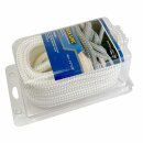 4x Fender & Festmacherleine Nylon Docking-Leine 12,7 mm (1/2″) – 7,62 m weiß – UV-beständig & reißfest