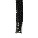 4x Fender & Festmacherleine Nylon Docking-Leine 9,5 mm (3/8") – 6 m schwarz– UV-beständig & reißfest – Ideal für Schlauchboote