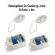 2x Fender & Festmacherleine Nylon Docking-Leine 9,5?mm (3/8?) – 6?m weiß – UV-beständig & reißfest – Ideal für Schlauchboote