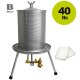 B-Ware Fischer-Lahr Wasserdruck- Obstpresse 40 L, Edelstahl - mit leichten Gebrauchsspuren