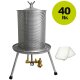 B-Ware Fischer-Lahr Wasserdruck- Obstpresse 40 L, Edelstahl - mit leichten Gebrauchsspuren