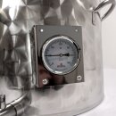 Edelstahl Kochtopf 35 Liter, Marmeladentopf mit Rührwerk und Geschwindigkeitsregler,  Inverter-Motor mit stufenloser Geschwindigkeits-Regelung, mit Thermometer, Kochkessel für Gasbefeuerung,  made in EU (Versand kostenfrei*)